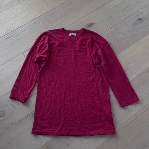 American Giant 3/4 Sleeve woman’s top XS Red